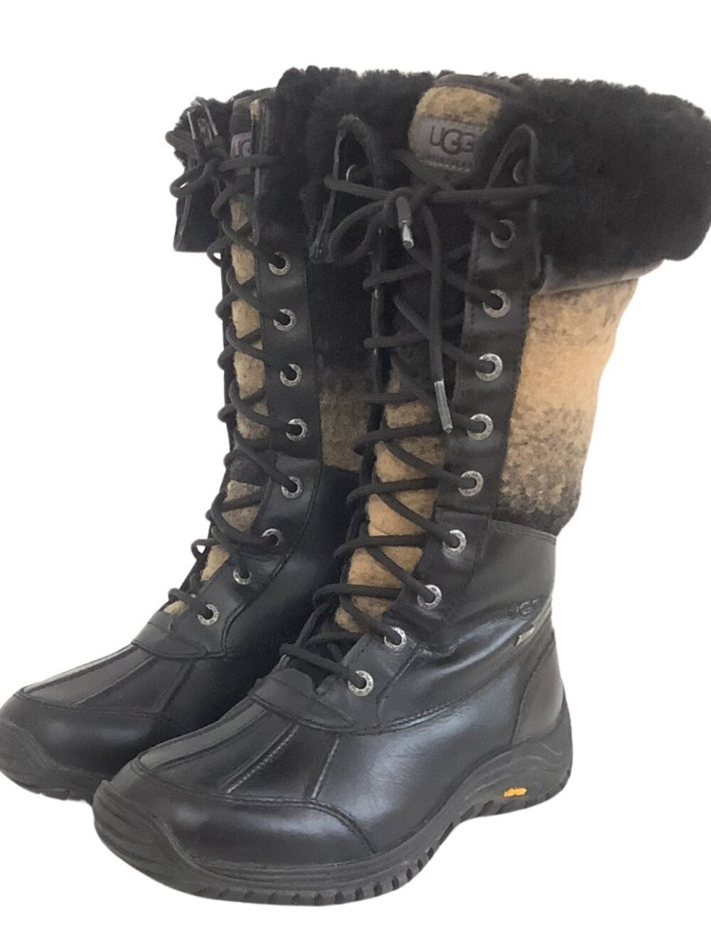 Ugg Shearling Boots Adirondack Ombre Women's Size 6.5  Never Worn
